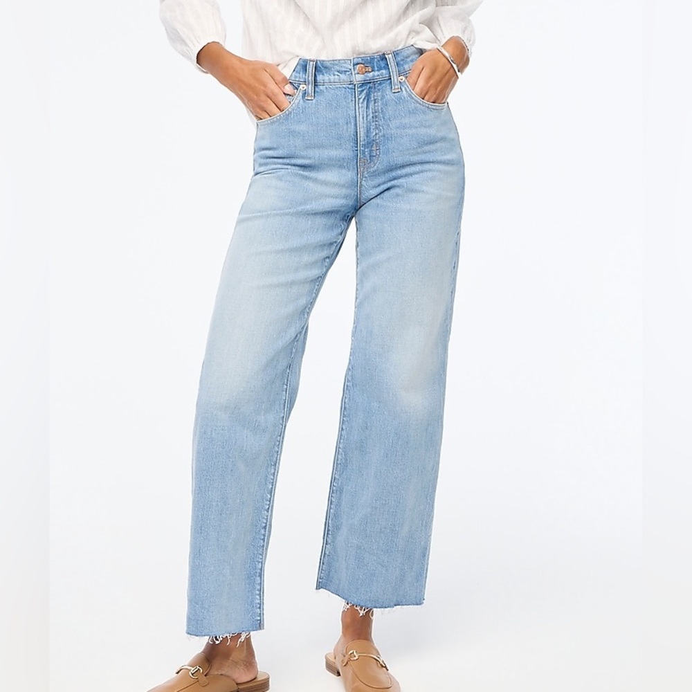 J.Crew Wide-Leg Crop Jeans SZ 24 Style #BX560